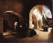 Francois Bonvin The Ave Maria;Interior of a Convent at Aramont,Verberie(Oise) oil painting picture wholesale